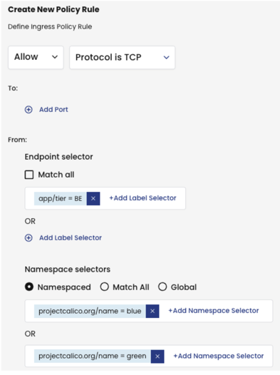 endpoint-selector-blue-green